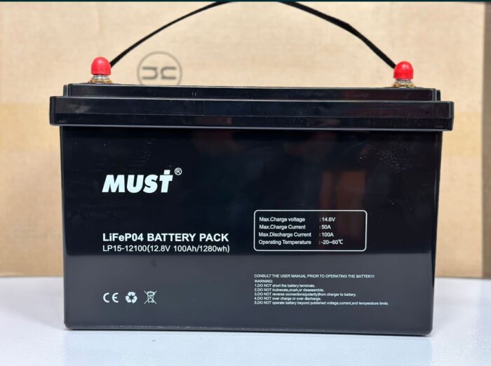 Акумуляторна батарея MUST LiFePO4 12V 100Ah (LP15-12100) - Зображення 2