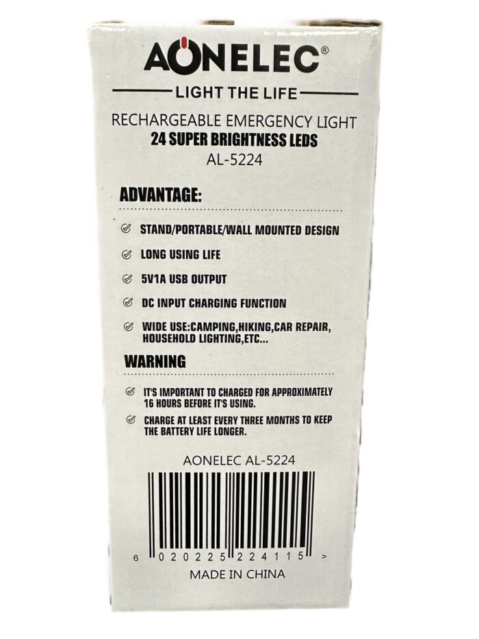 Ліхтар AOnelec AL-5224 24 led - Зображення 8