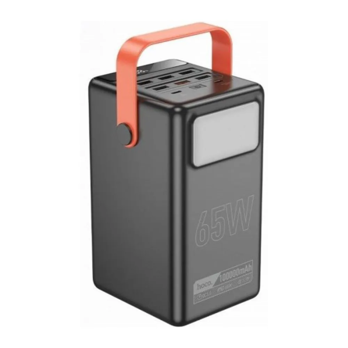 Повербанк Hoco DB03 Max Centurion 65w Fully compatible PB / Lamp / 100000 mAh Black - Зображення 3