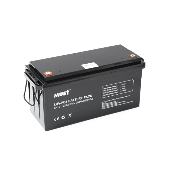 Акумуляторна батарея MUST LP15-12200 LiFePO4 12,8V 200Ah 2,56 кВт·год